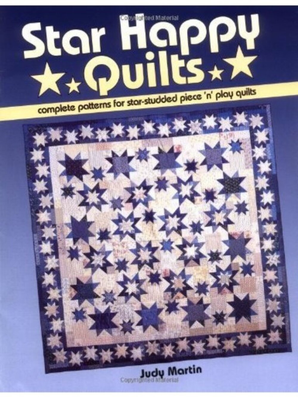 Star Happy Quilts Judy Martin Paperback Complete Patterns Directions Book